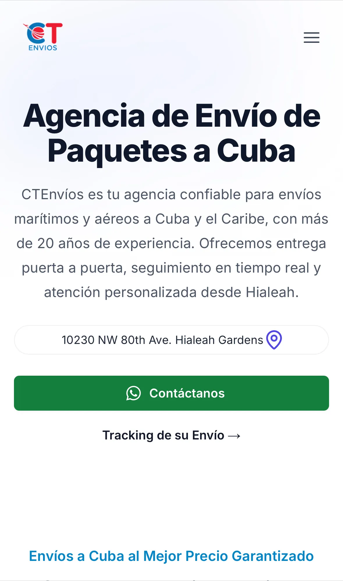 CTEnvios — Corporate Site