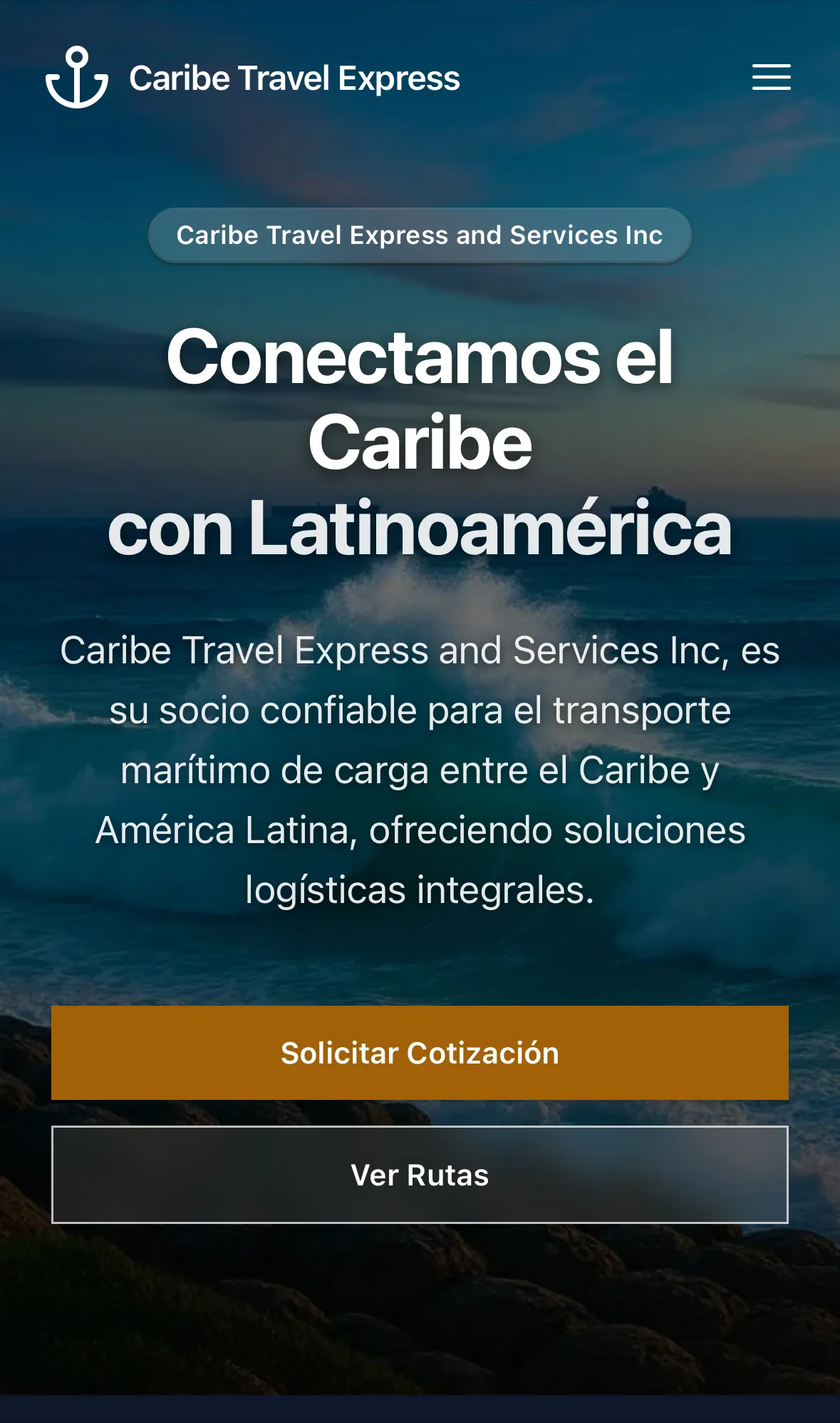 Caribe Travel Express — Services Website