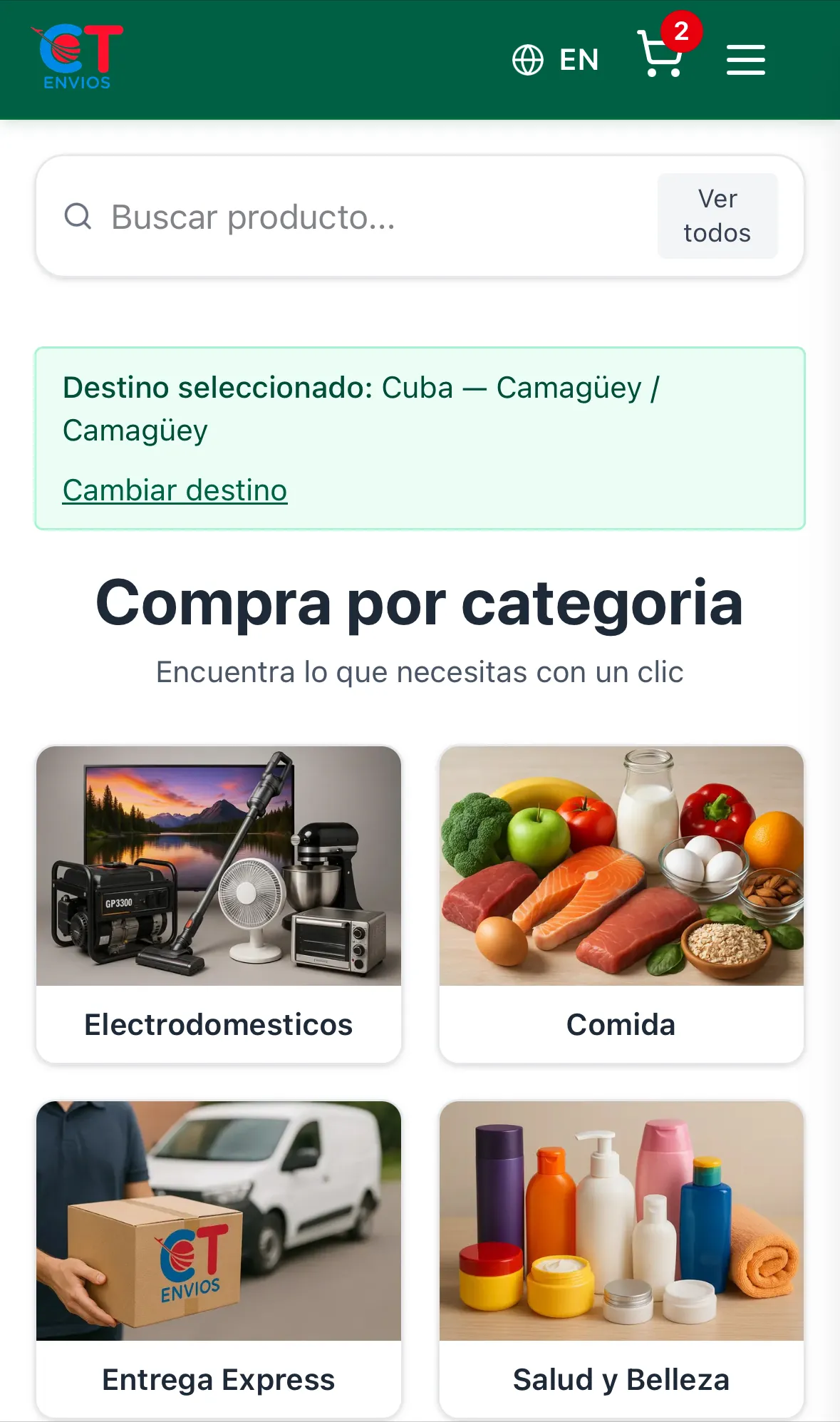 CTEnvios Shop — Online Store
